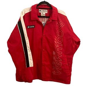 Vintage 90s Columbia Windbreaker Red Men’s Size M